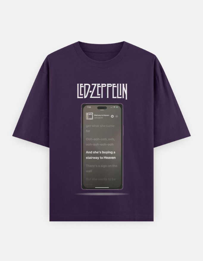 Front_1_c_26-2.jpg Led Zepplin Oversized Classic T-Shirt