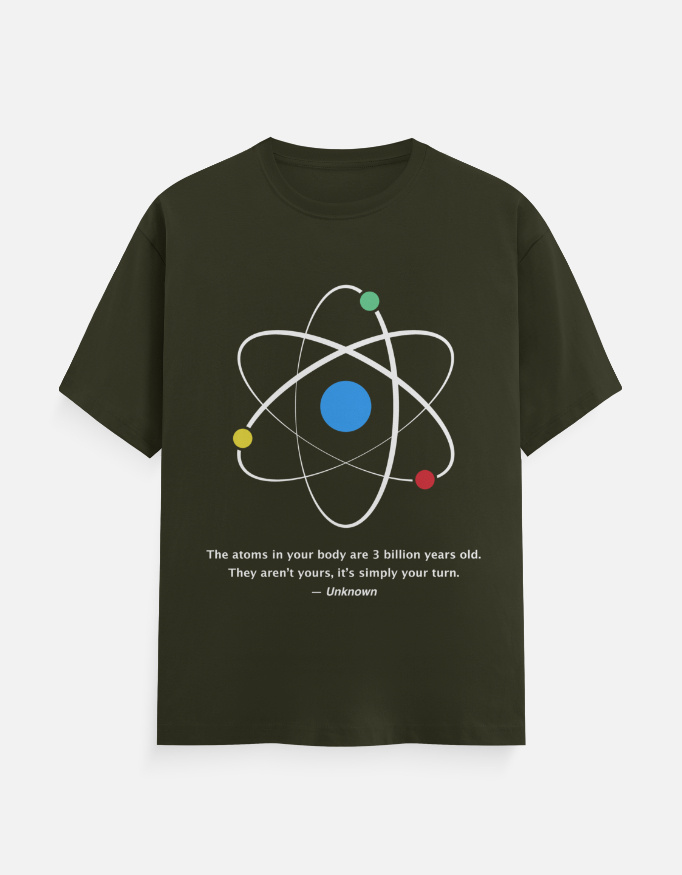 Meaningful Quote Unisex T-Shirt – Atoms Philosophy Design