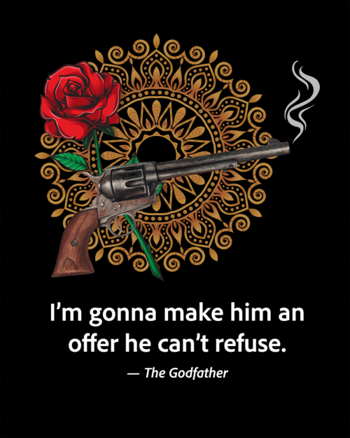 The Godfather. I am going to make him an offer he ca'nt refuse. T-Shirt.