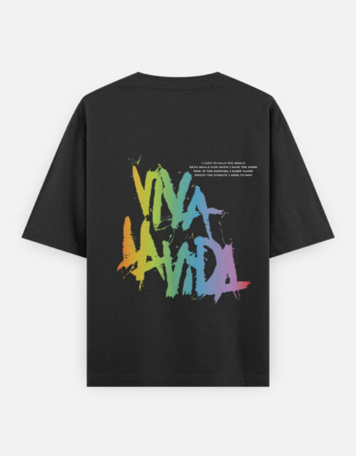 Viva La Vida T-Shirt | Coldplay Music Quote Oversized Tee