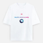 Hey Siri T-Shirt – Funny Quote Oversized Unisex Tee