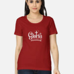 Christmas T-Shirts for Women | Gloria in Excelsis Deo Red