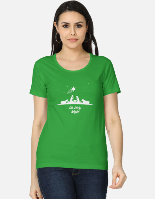 O Holy Night Christmas T-Shirt for Women