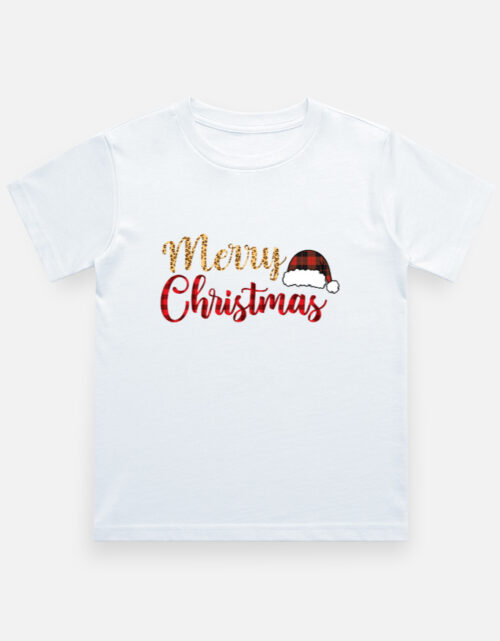 Merry Christmas T-Shit for Boys White