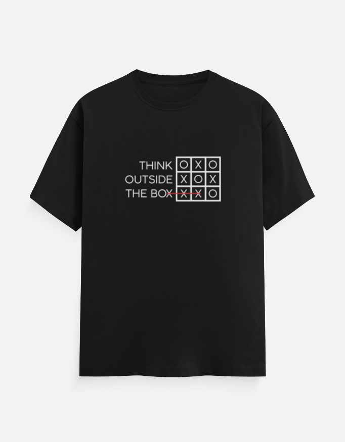 Think Outside the Box T-Shirt Black