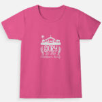 Glory to the new born King, Christmas tee for girls Pink