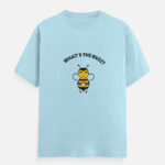 What's The buzz Graphic T-Shirt Baby Blue