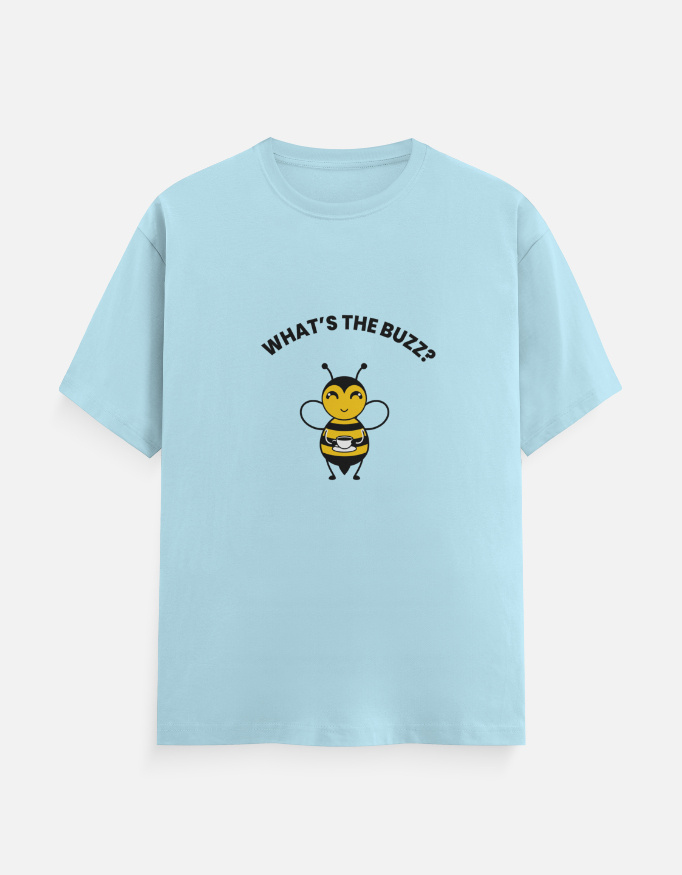 Front_1_c_54.jpg What's The buzz Graphic T-Shirt Baby Blue