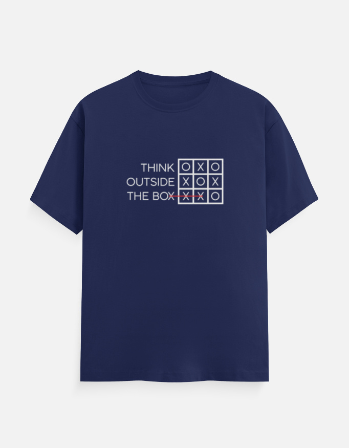 Think Outside the Box T-Shirt Royal Blue