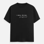 Data Nerd Minimalist Design Tee Black