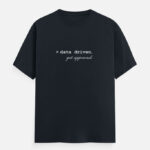 Data Nerd Minimalist Design Tee Navy Blue