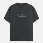 Data Nerd Minimalist Design Tee Steel Grey