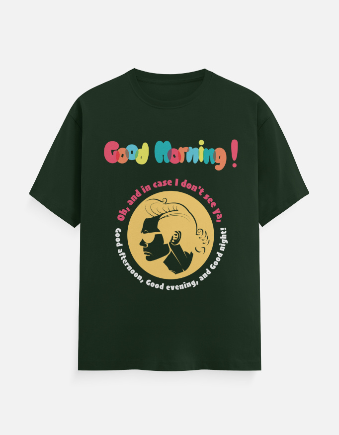 Funny Jim Carrey Quote T-Shirt Bottle Green