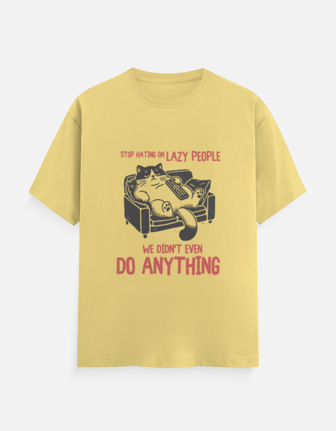 Funny Cat Meme T-Shirt Yellow