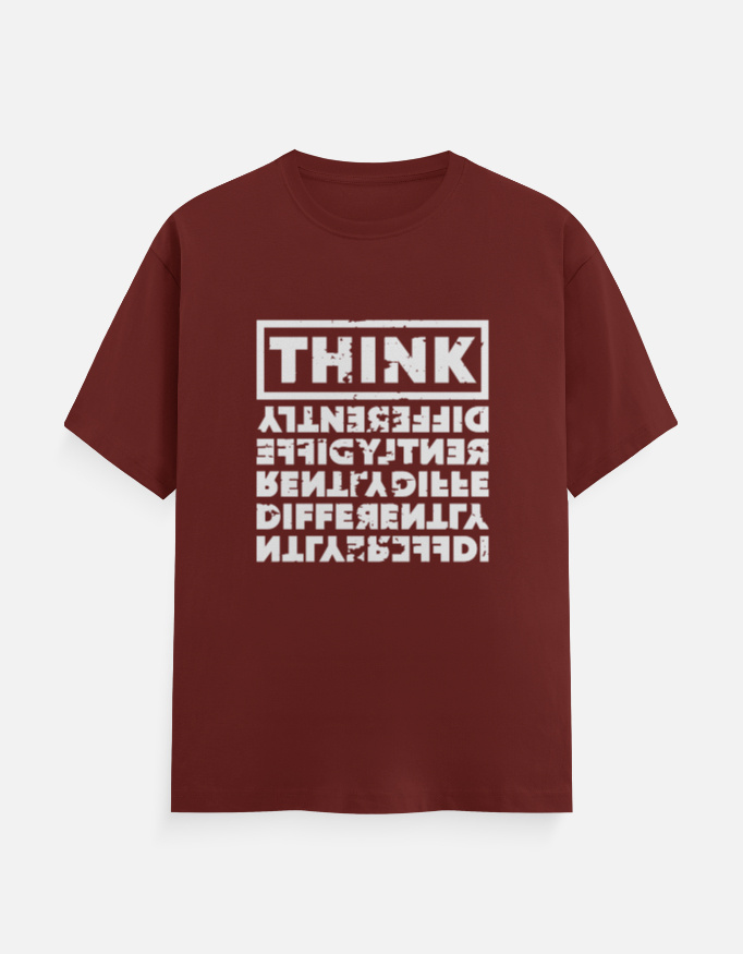 Think Differently T-Shirt Brick Red