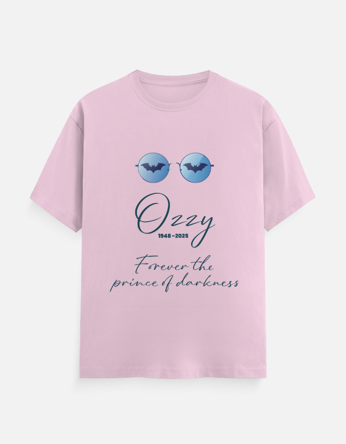 Ozzy Osbourne Tribute T-Shirt Baby Pink