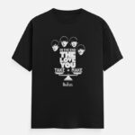 beatles love t shirt Black