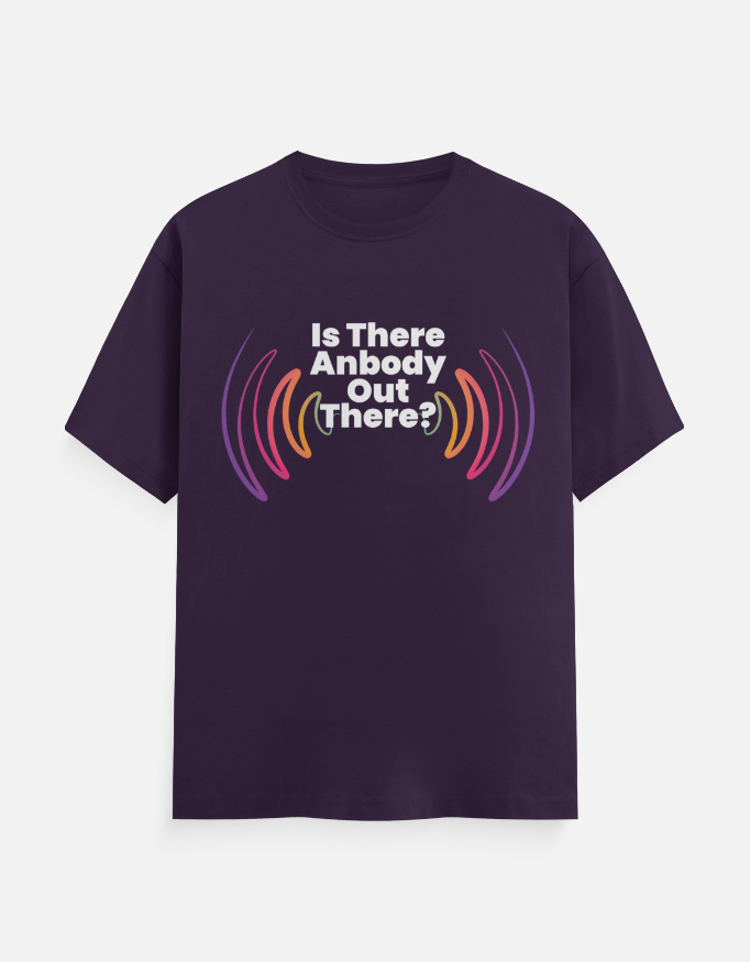 img_2d2e7c8f949304.jpg Is there anybody out there T-Shirt Purple