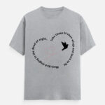 Black Bird T-Shirt Grey Melange