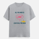 The Beatles, All you need is love T-Shirt Off Grey