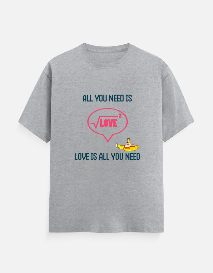 The Beatles, All you need is love T-Shirt Off Grey