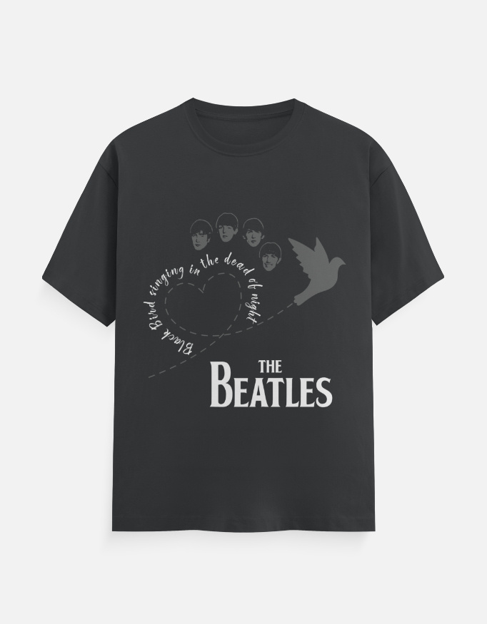 The Beatles T-Shirt Steel Grey