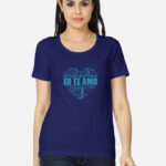Love T-Sshirt Women Blue