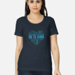 Love T-Sshirt Women Navy Blue
