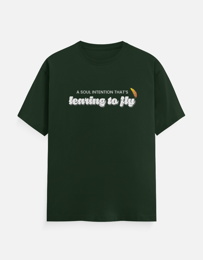 Pink Floyd Learning to fly T-Shirt Bottle Green