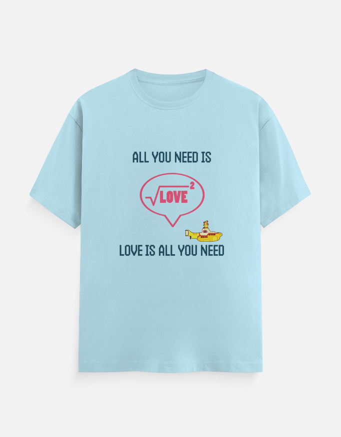 The Beatles, All you need is love T-Shirt Off Baby Blue