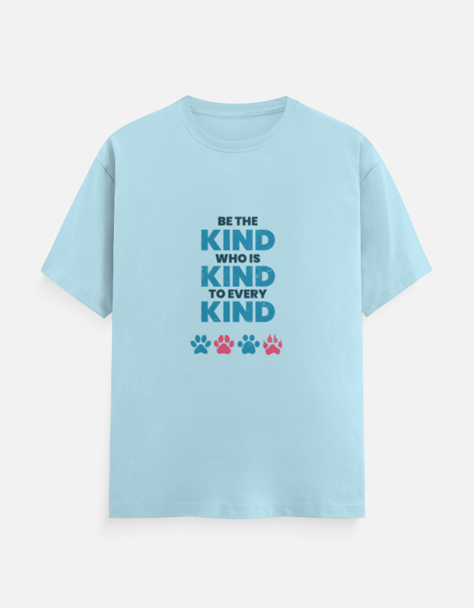 img_9c6f76764e65e0.jpg Be Kind Paws T-Shirt Baby Blue