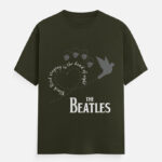 The Beatles T-Shirt Olive Grey