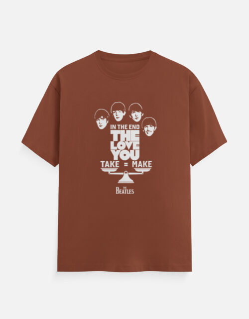 beatles love t shirt Copper