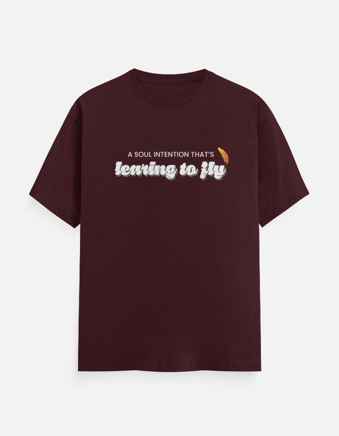 Pink Floyd Learning to fly T-Shirt Maroon