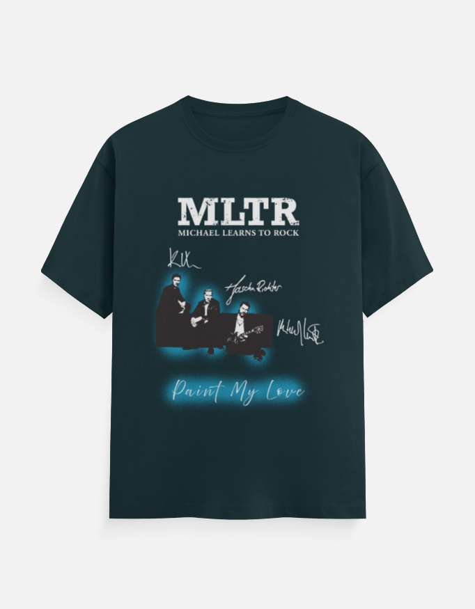 MLTR Paint My Love T-Shirt Petrol Blue