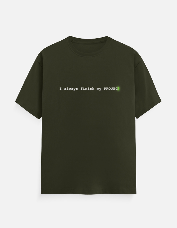 Coding T-Shirt Olive Green