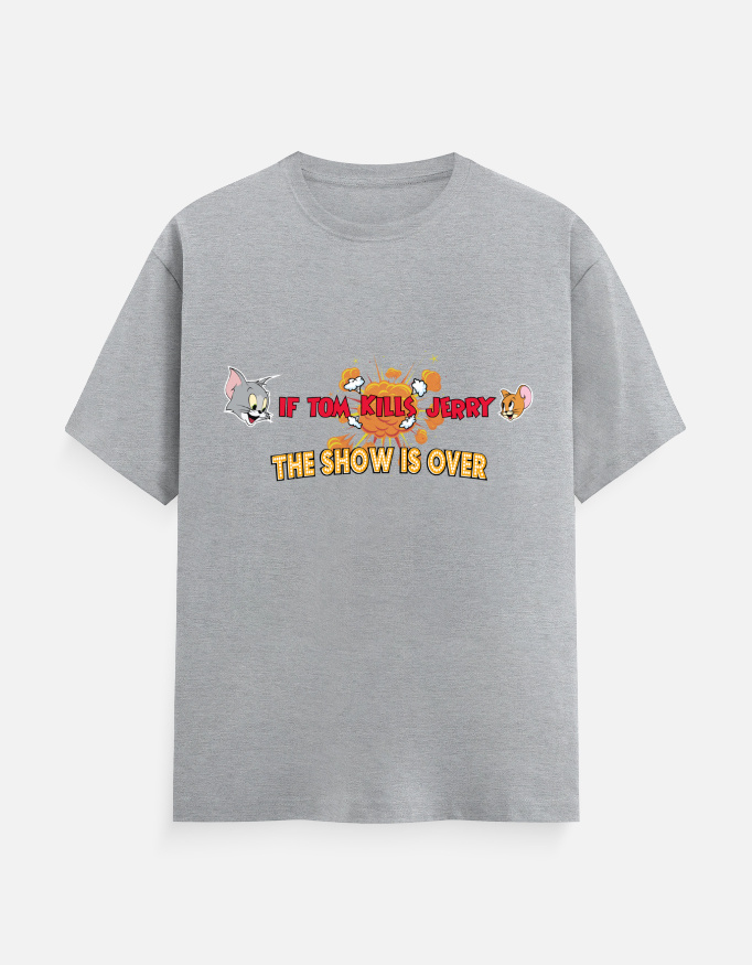 Tom & Jerry T-Shirt Grey Melange